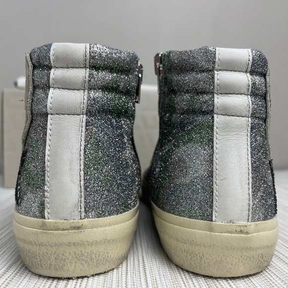 𝅺NEW Golden Goose Slide Classic High-Top Green Camouflage/Ice Sneakers Size 36 - Picture 7 of 8